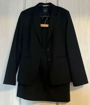 고급 소재 100% 모정비 정장 세트 (자켓, 스커트)