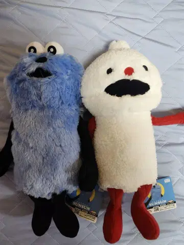 퍼펫 순순 앉은 BIG 봉제 인형 순순 논논 2개 세트