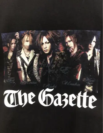 the GazettE 가제트 밴딩 티셔츠 시크 스타일 비주얼계