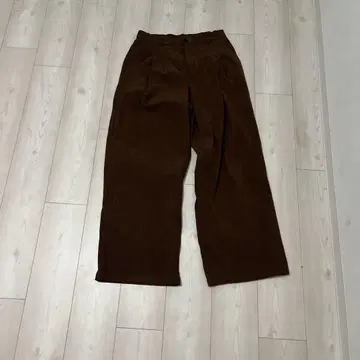 브라운 코듀로이 와이드 팬츠 미사용 새상품