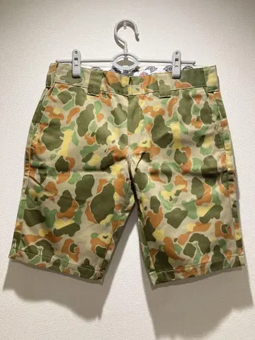 디키즈 하프 팬츠 카모플라쥬 디키즈 로우 라이더