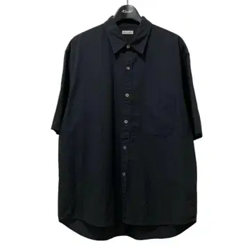 STEVEN ALAN 코드 보일 숏 슬리브 셔츠 다크 네이비
