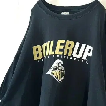 길단 보일러 업 PURDUE 티셔츠 2XL 블랙 구제 의류