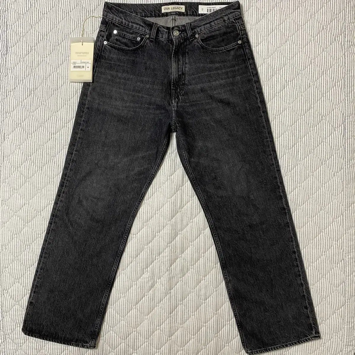 デニム・ジーパン IONSEOUL black wide cutting pants BBU273 UNISEX JEANS – Andersson Bell