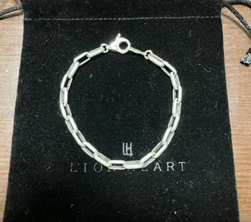LION HEART 실버 체인 팔찌