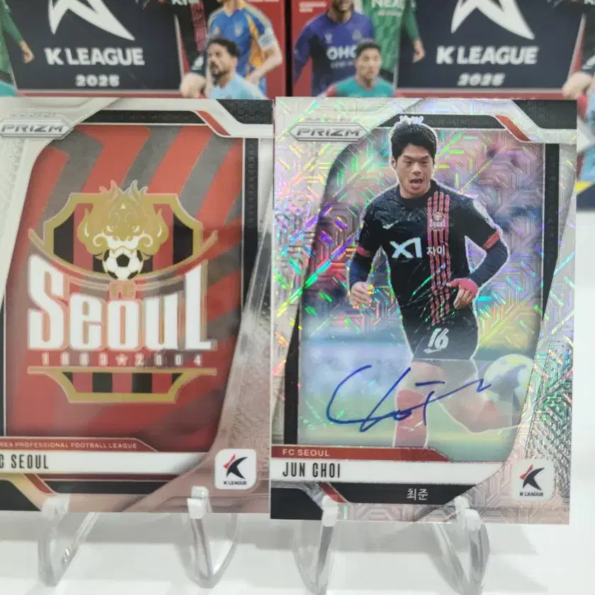 25 K League Prism FC Seoul Choi Jun Autographed Card (Auto