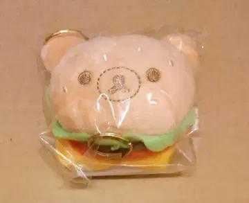 리락쿠마 봉제 인형 낚시릴 키링 햄버거