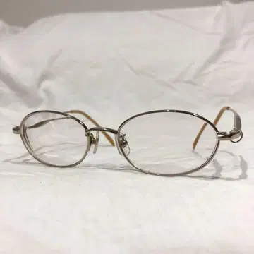 소니아 리키엘 실버 오벌 프레임 안경