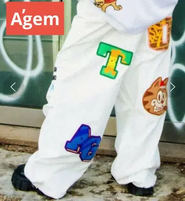 A'gem 에젬 오버 백 패치 팬츠