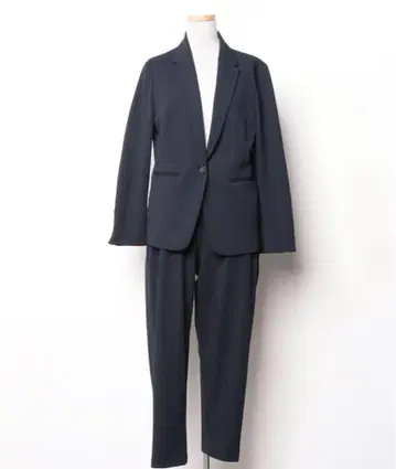 RUIRUE BOUTIQUE 네이비 팬츠 수트 셋업
