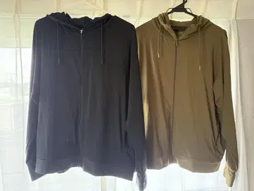 에어리즘 UV 차단 풀 집업 후드티 2XL