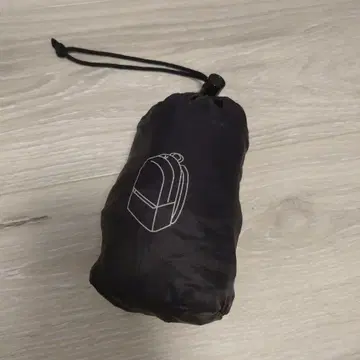 MUJI 패러글라이딩 크로스 수납 봉투 포함 접이식 백팩 블랙