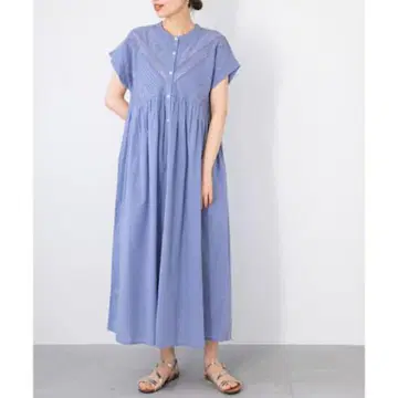 어반 리서치 써니 라벨 레이스 절개 에어리 코튼 원피스