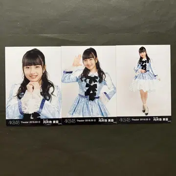 무카이 미네 AKB48 브로마이드 월별 3장 컴프 2