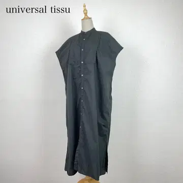 UNIVERSAL TISSU 밴드 카라 원피스 일본제
