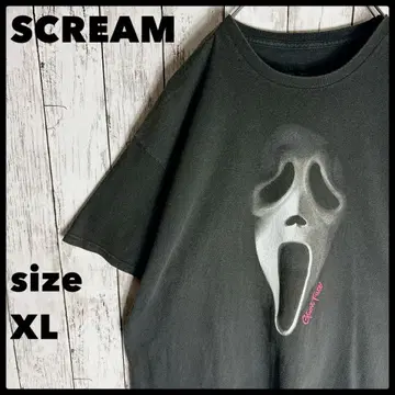 SCREAM 스크림 호러 영화 무비 티셔츠 XL 블랙 검정 구제 의류
