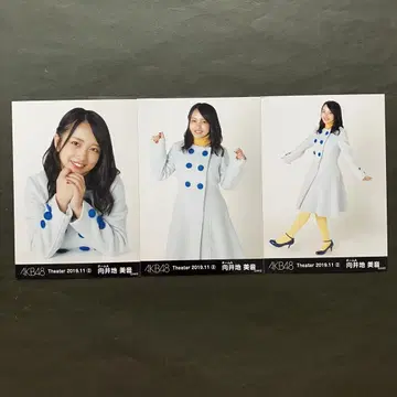 무카이 미네 AKB48 브로마이드 월별 3장 컴프 8