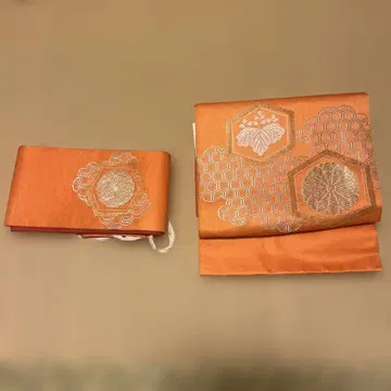 #기모노 제작 오비 오렌지
