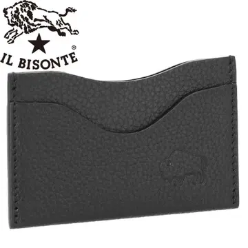 일비종떼 IL BISONTE 카드 케이스 블랙