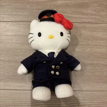 헬로키티 역무원 코스프레 봉제 인형
