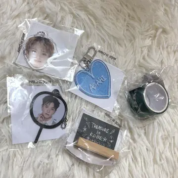 아사히 캡슐 토이 얼굴 아크링 키링 세트