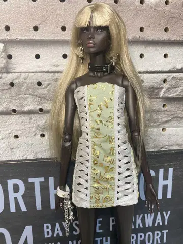 포피 후드티 패션 로열티 1/6 인형 의류 핸드메이드 펑크 캐주얼