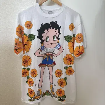 90s 양면 프린트 베티 붑 티셔츠 빈티지 USA제