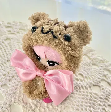 선택 가능한 최애 컬러 리본! 스노 치루 인형 녹색 호랑이 고양이 판초