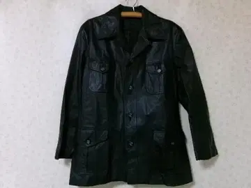 97978 남성용 가죽 자켓 블랙 L