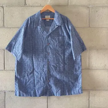 새상품급 Vintage LLBEAN 오픈 카라 셔츠 올 패턴