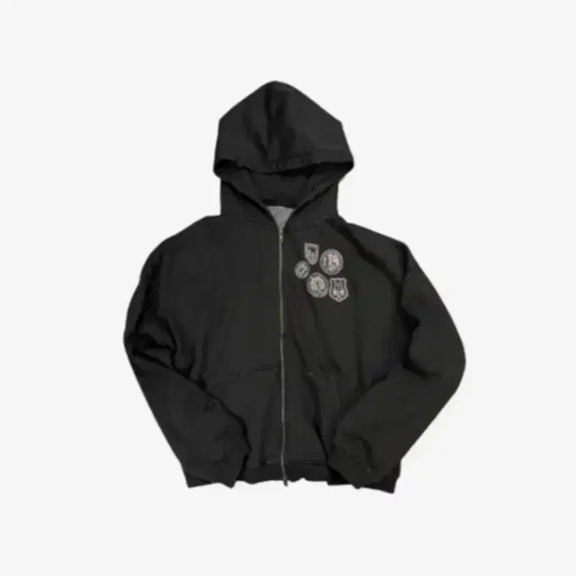 【Undermycar】25ss Burning Wasteland Multi Patched Hoodie UNDERMYCAR] 25SS BURNING WASTELAND MULTI PATCHED ZIPPED
