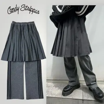Candy Stripper PLEATS LAYERED 팬츠