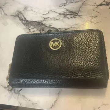 Michael Kors 블랙 가죽 카드 케이스 지갑
