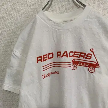 RED RACERS 라디오 플라이어 기업 USA제 티셔츠