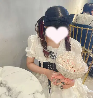 볼칸 & 아프로디티 서브컬쳐 자수 레이스 업 벨트 원피스 화이트