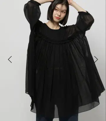 니코앤드 2WAY 보일 개더 원피스 블랙 겉옷