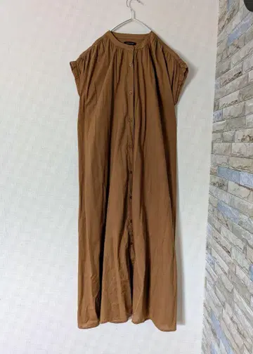 어반 리서치 코튼 보일 셔츠 원피스 슬리브리스 원피스