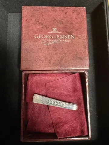 새상품급 GEORG JENSEN 넥타이핀 넥타이 바 이나호 밀 AG925