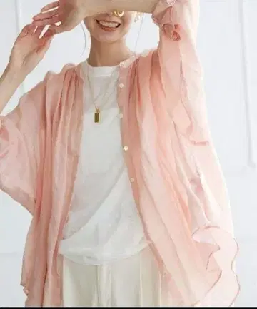 라미 개더 셔츠 새상품급