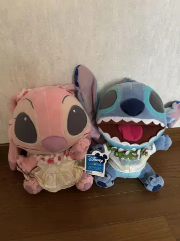 엔젤과 스티치 봉제 인형 세트