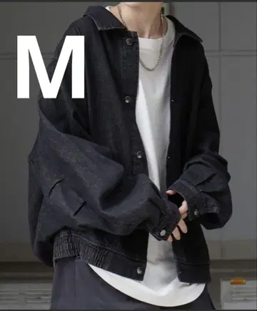 Confirm 빅 실루엣 데님 블루종 데님 자켓