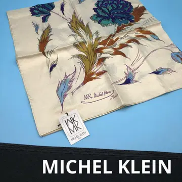 Michel Klein 꽃무늬 실크 스카프 사이즈 38