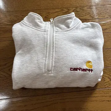 칼하트 그레이 하프 지퍼 트레이닝복