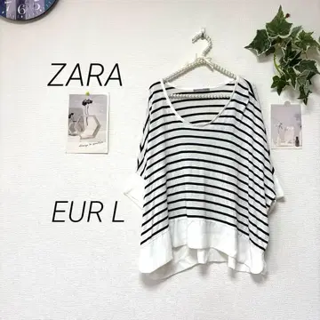 8416-2 자라 ZARA 보더 티셔츠 레이온 100%