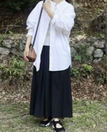 무인양품 가우초 팬츠 네이비 컬러 하카마 팬츠