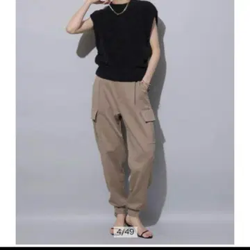 아르페쥬 스토리 새틴 카고 팬츠 모카 M 사이즈