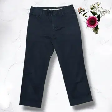 7-IDconcept. 스트레치 팬츠 네이비 36 아름다운 실루엣 출퇴근