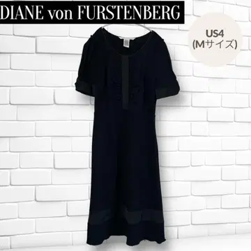 DIANEvonFURSTENBERG 블랙 원피스 반팔 검정 다이앤