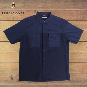 Hush Puppies 허시파피 절개 더블 포켓 반팔 셔츠 L