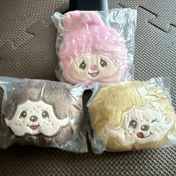 몬치치 페이스 봉제 인형 가챠 3개 세트